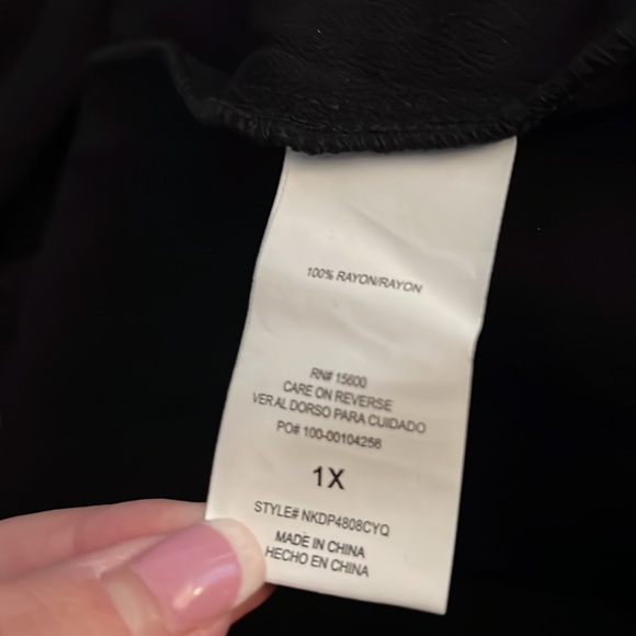 Rewind smocked top off shoulder plus size dress - Picture 4 of 4